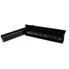 Glossy Wooden Box with 8 chocolates