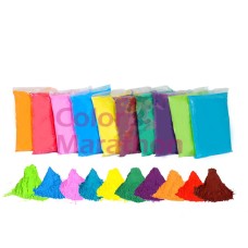 10 Colors X 70 Gms Each -Colormarathon® Premium Quality Rangoli Color Powder