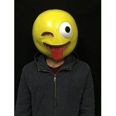 Emoji Wink eye latex Mask