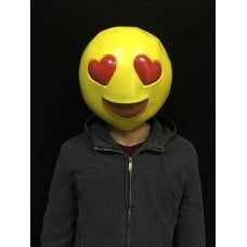 Emoji Heart eyes latex Mask