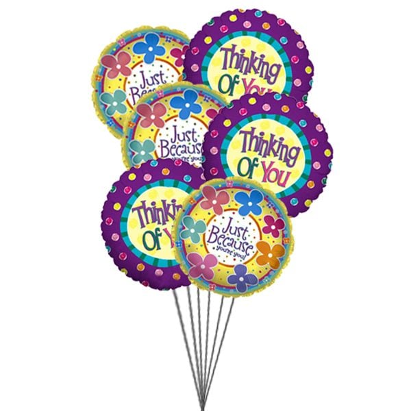 You are in my mind (6 Latex and 3-Mylar Balloons)