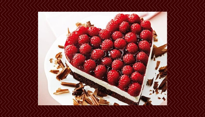 Heart-Shaped Chocolate Raspberry Cakes