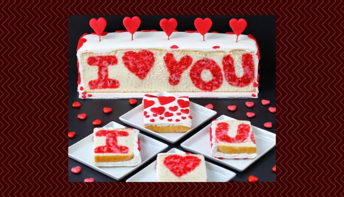 I Love You Reveal Cake
