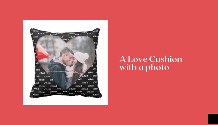 A Love Cushion with a photo