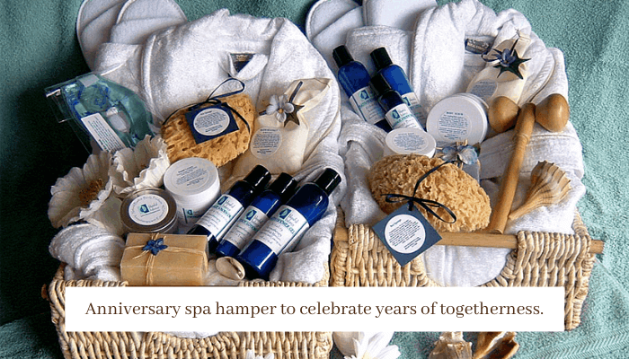 Anniversary Spa Hamper to celebrate years of Togetherness