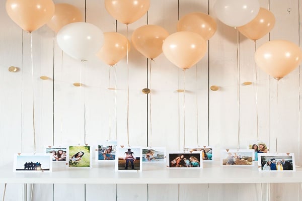 Balloon Chandelier with Photo Frames