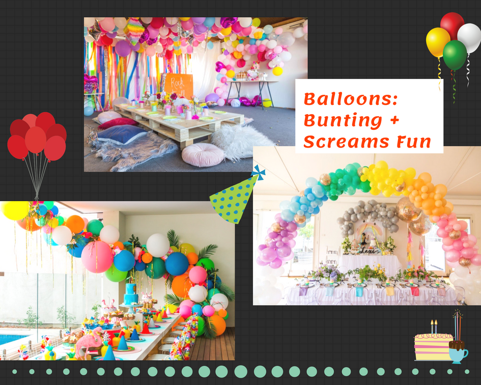 Balloons: Bunting + Screams Fun