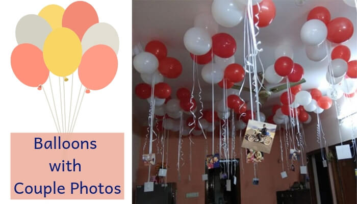 Balloons with Couple Photos