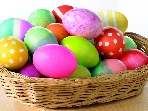 Basket Full of Easter Eggs
