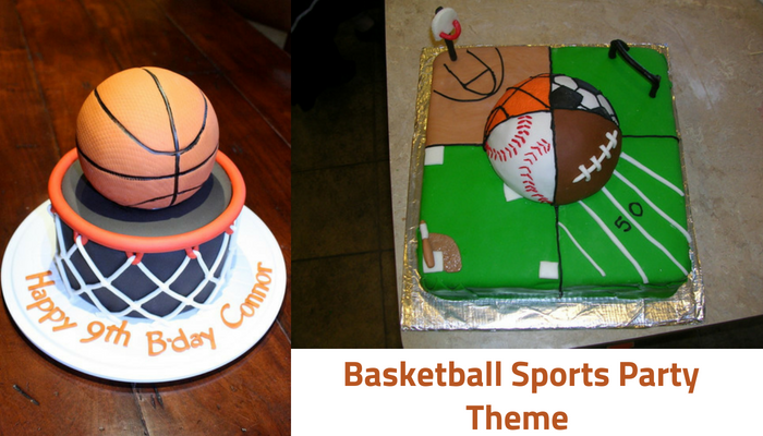 Basketball Sports Party Theme Cake