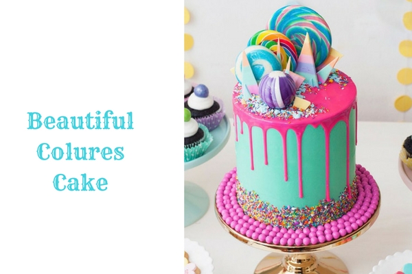 Beautiful color cake Beautiful color cake