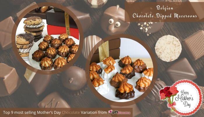 Belgian Chocolate Dipped Macaroons