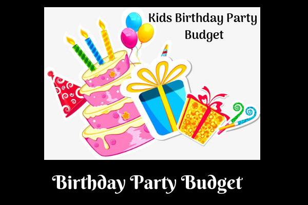 Birthday party budget