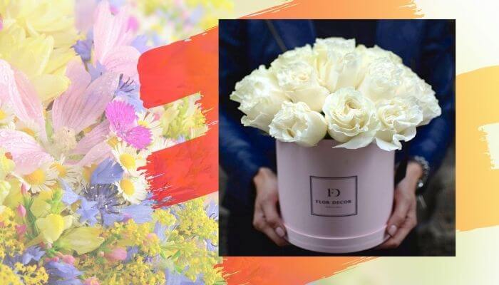 Box of White Roses