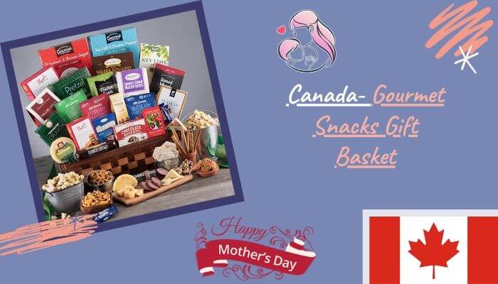 Canada- Gourmet Snacks Gift Basket