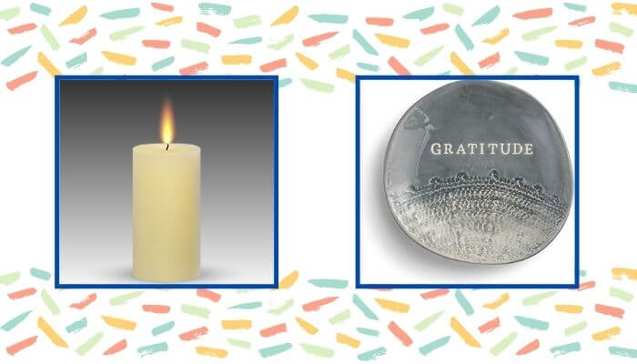 Candle and Gratitude Trinket Dish