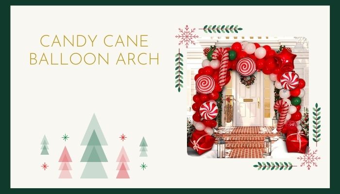 Candy Cane Balloon Arch