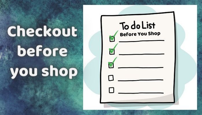 Checkout before you Shop