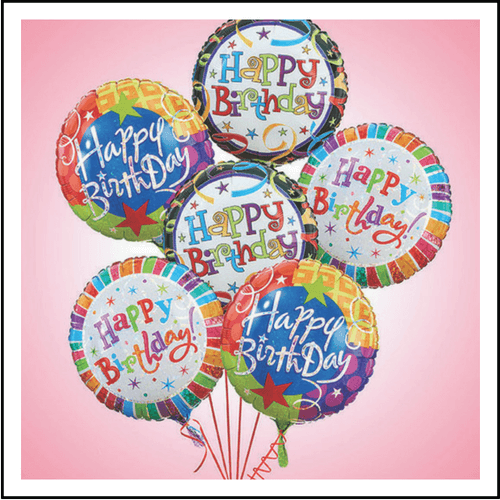 Cheerful Happy Birthday Balloons