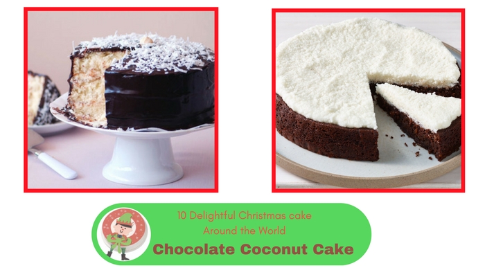 Chocolate coconut cake 