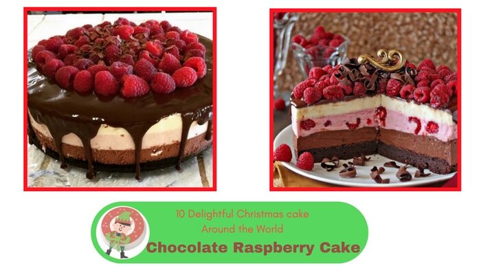 Chocolate raspberry mousse cake 