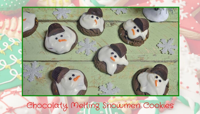 Chocolaty Melting Snowmen Cookies