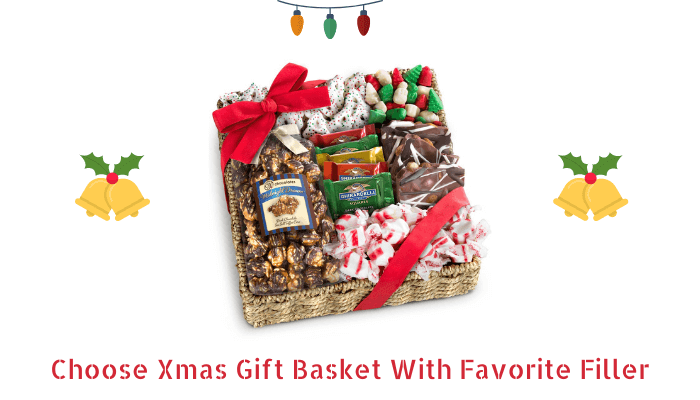 Choose Xmas Gift Basket With Favorite Filler