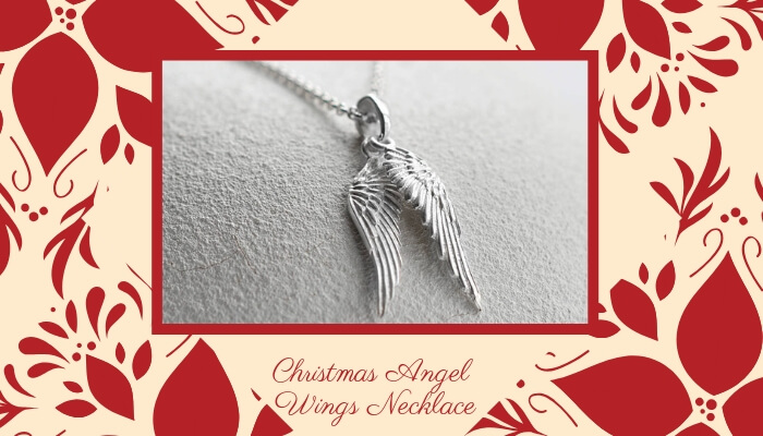 Christmas Angel Wings Necklace