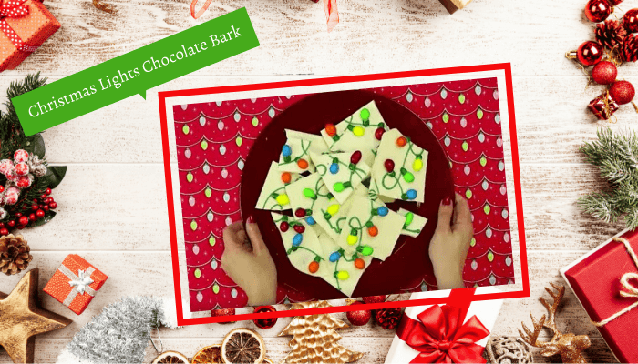 Christmas Lights Chocolate Bark