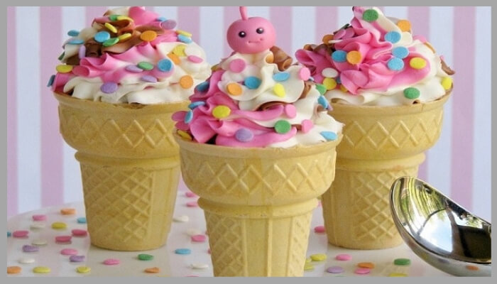 Confetti Cupcake Cones