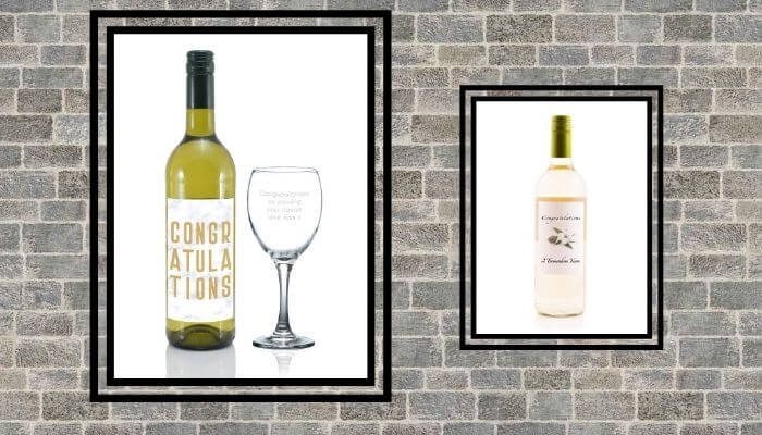 Congratulations White Wine Gift Set