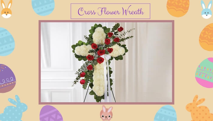 Cross Flower Wreath