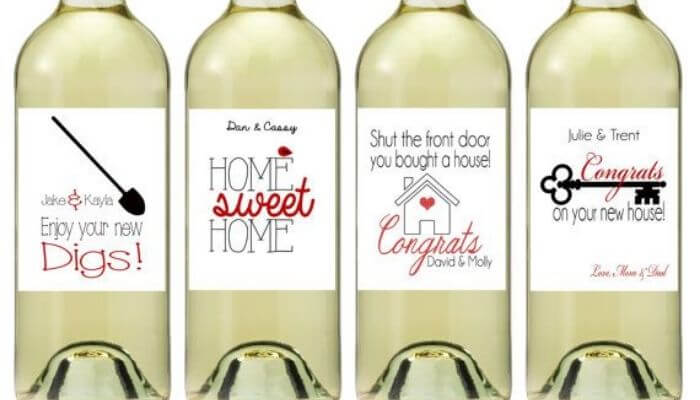 Custom New Home Wine Label