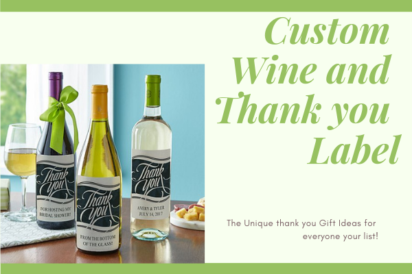 Custom Wine and Thank you Label
