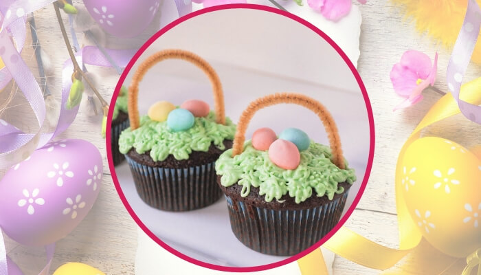 Easter Basket Cupcakes