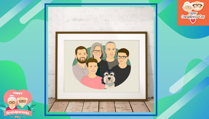 Family Portrait for Grandparents Day