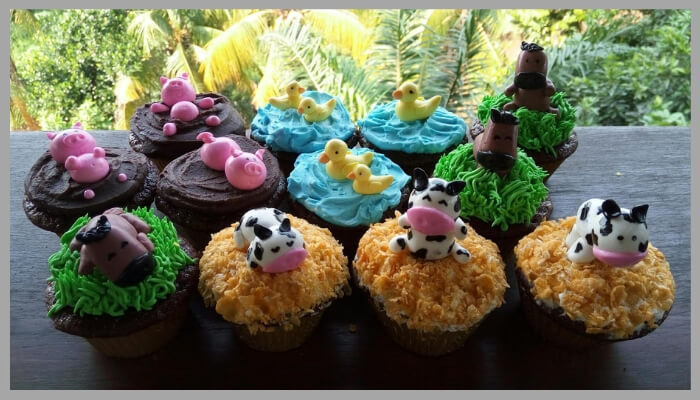 Farm Friend Cupcakes