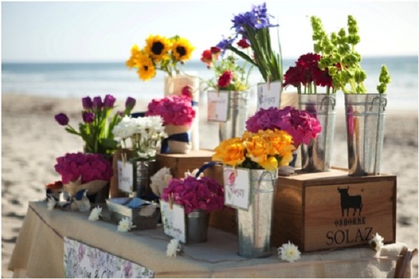 Flower gift table decoration