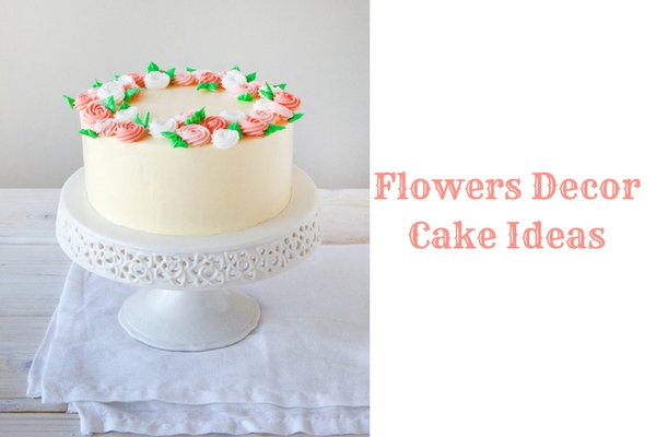 flowers-decor-cake Flower decor cake
