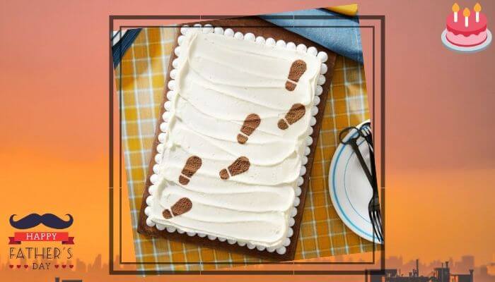Follow the Footprints Cake