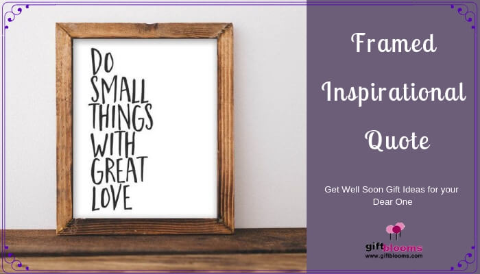 Framed Inspirational Quote