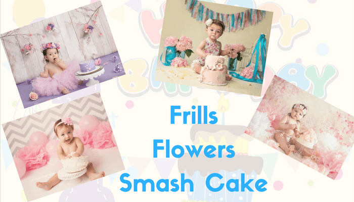 Frills Flowers Smash Cake