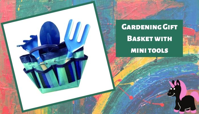 Gardening Gift Basket with Mini Tools