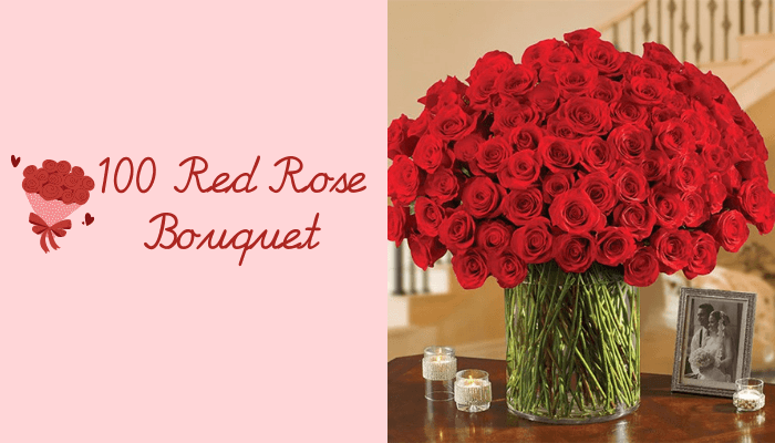 100 Red Rose Bouquet