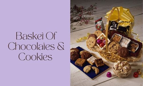Basket of Chocolates & Cookies