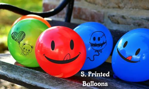 5. printed balloons