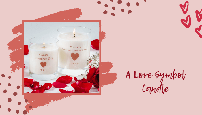 A Love Symbol Candle