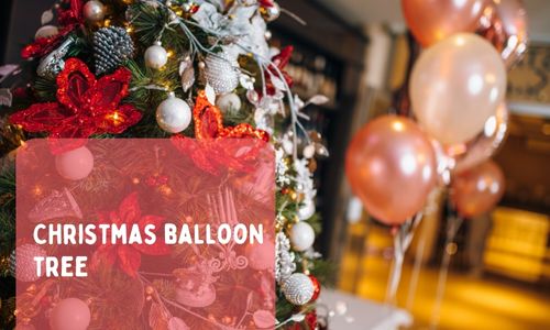 Christmas balloon tree