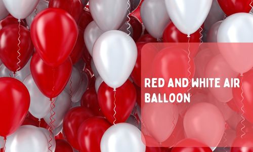 Red and white air balloon