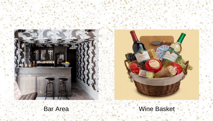Bar Area: Wine Basket